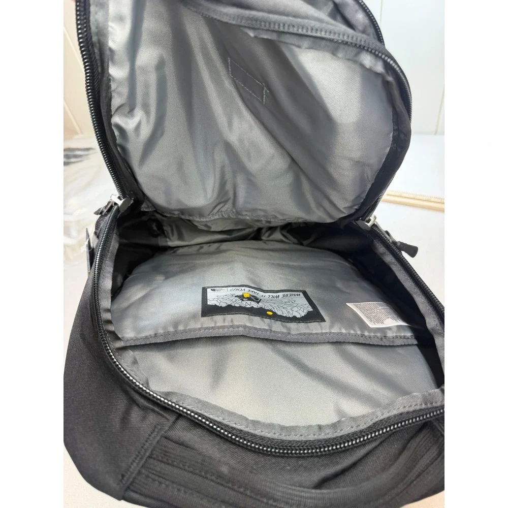 The North Face Jester Backpack Blue Black Laptop Sleeve School Travel New NWT